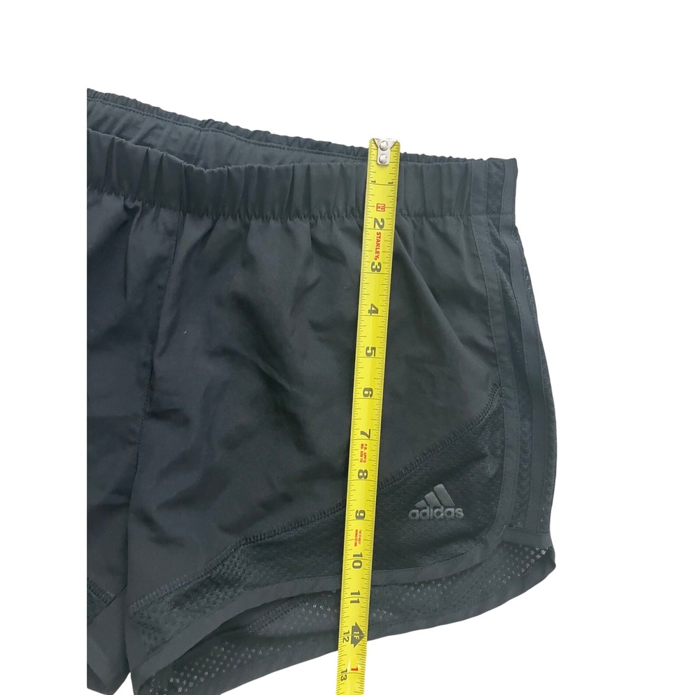 Adidas Black Mesh Panel Running Training Shorts Elastic Waist Size S